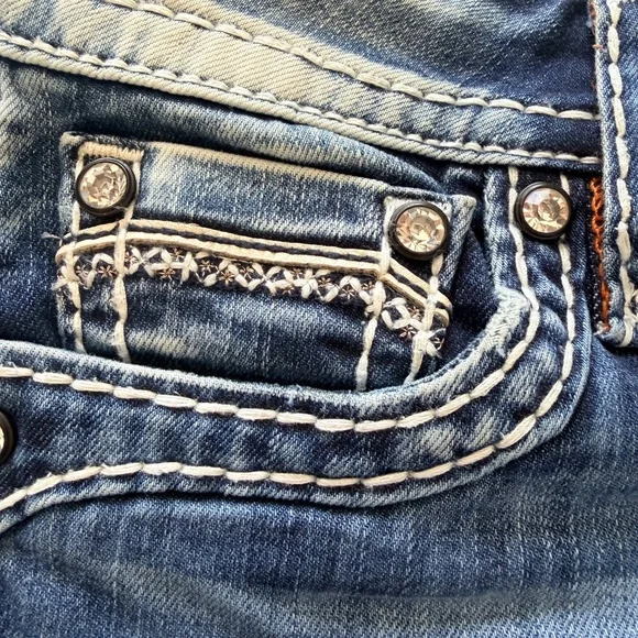 Rock Revival Aleaner jeans 26 Y2K low rise boot - Picture 5 of 16